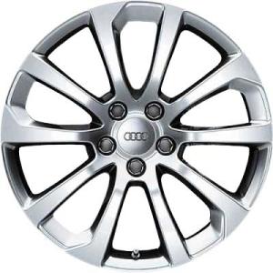 18" Audi 5 Double Spoke [A6 4F] Royal Silver alloy wheel