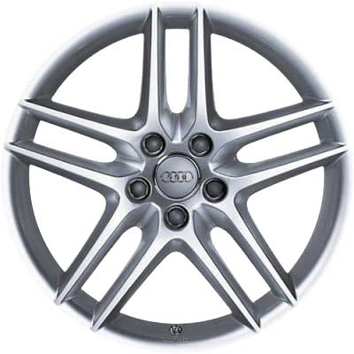 Audi 5 Double Spoke [A6 4F] Brilliant Silver Alloy Wheel Product Image #1