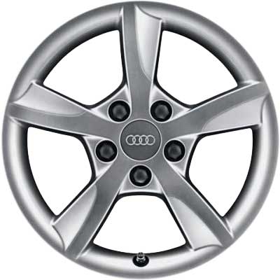Audi 5 Spoke [A6 4G] Diamond Silver Alloy Wheel Product Image #1