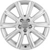 Audi 10 Spoke [A6 4G] Diamond Silver Wheel Img 1