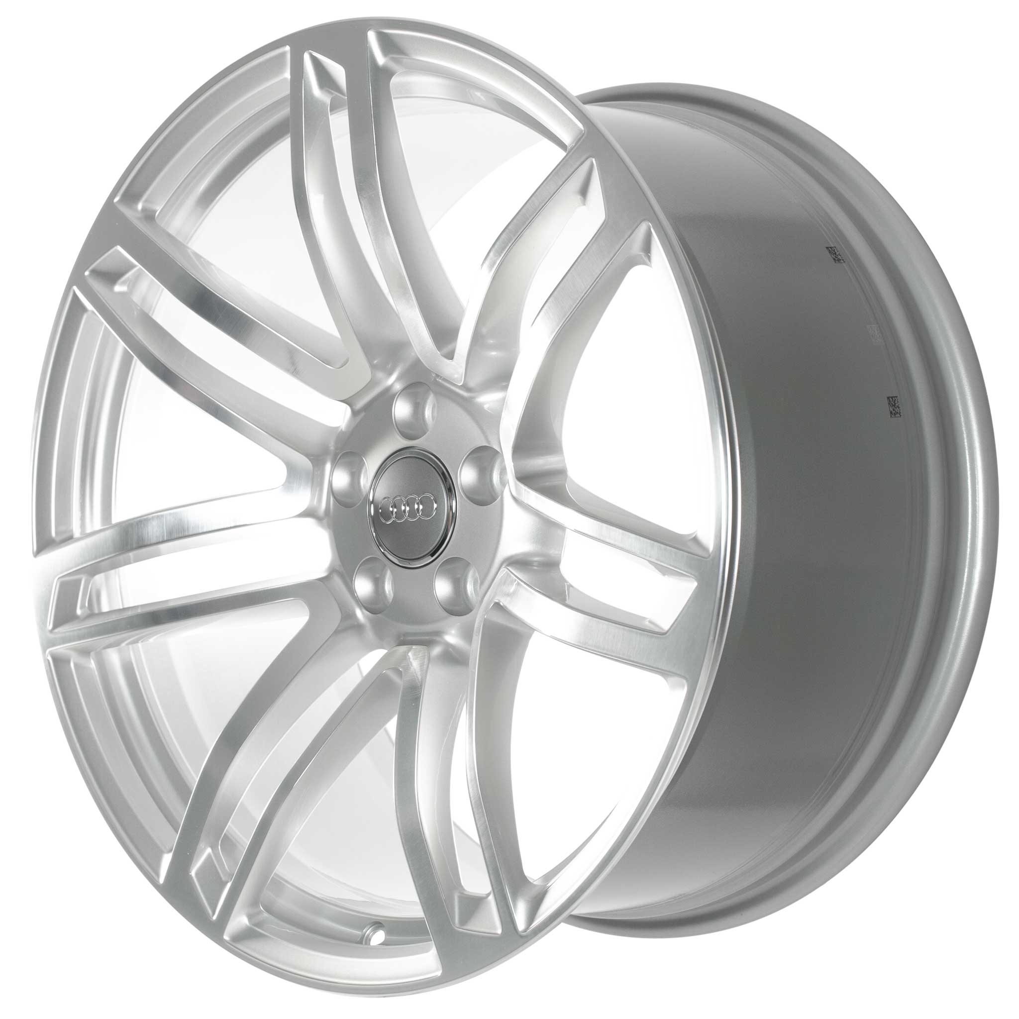 Audi 7 Double Spoke [A6 4G] Diamond Silver with Diamond Cut Alloy Wheel Product Image #2