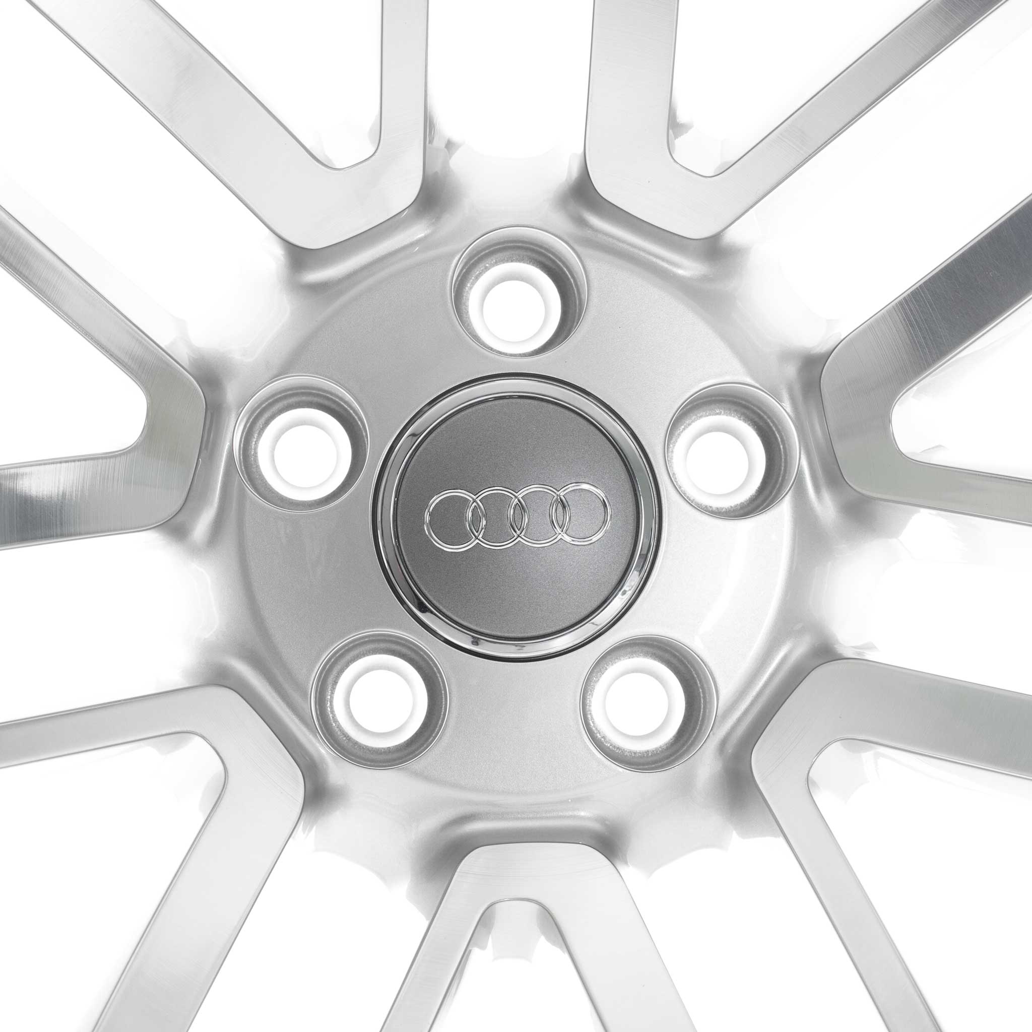 Audi 7 Double Spoke [A6 4G] Diamond Silver with Diamond Cut Alloy Wheel Product Image #4