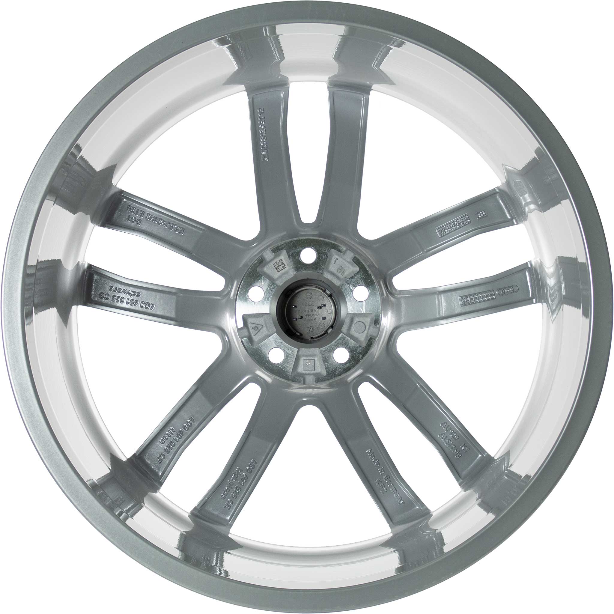 Audi 5 Twin Spoke [A6 4G] Silver Alloy Wheel Product Image #3