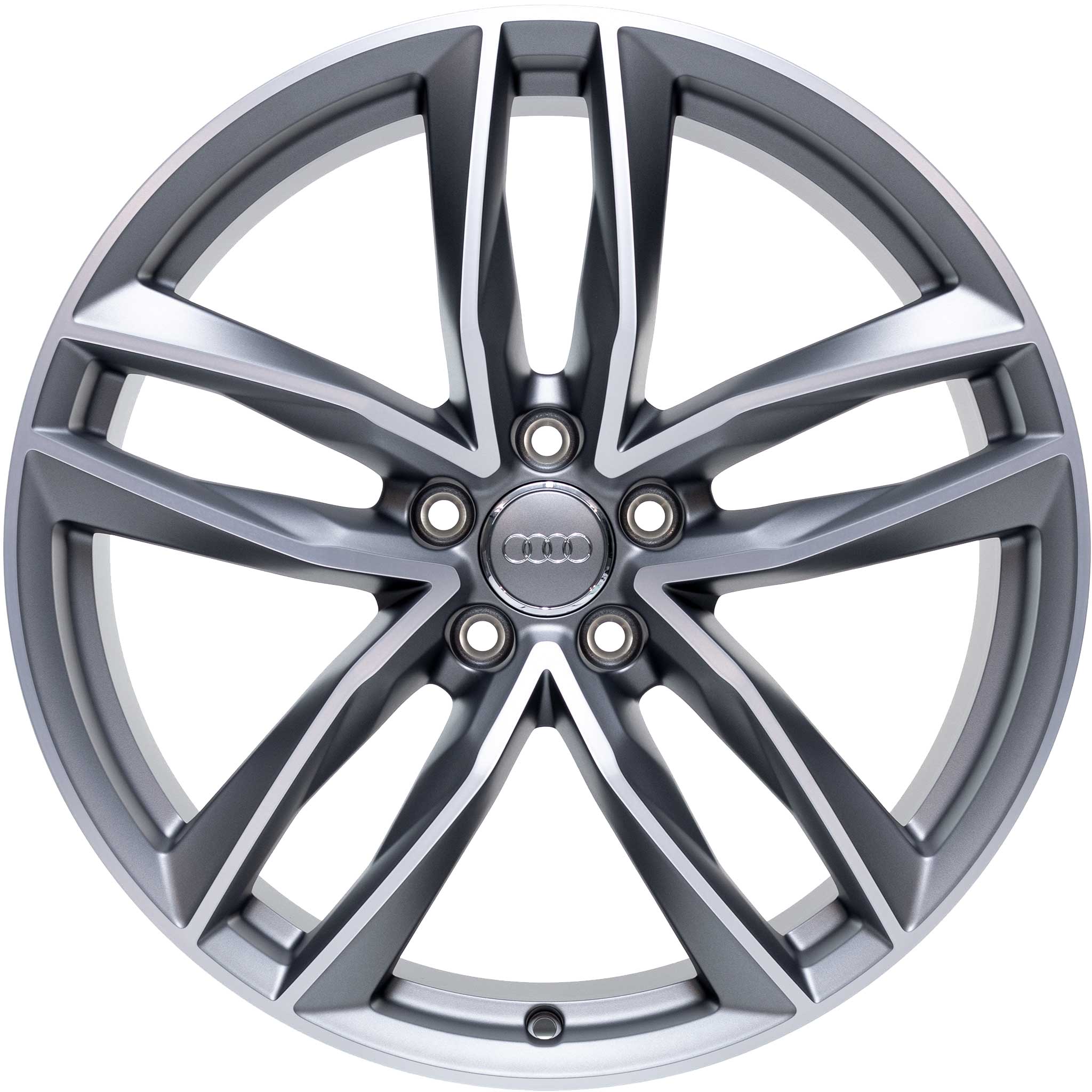 Audi 5 Twin Spoke [A6 4G] Titanium Grey with Diamond Cut Alloy Wheel Product Image #1