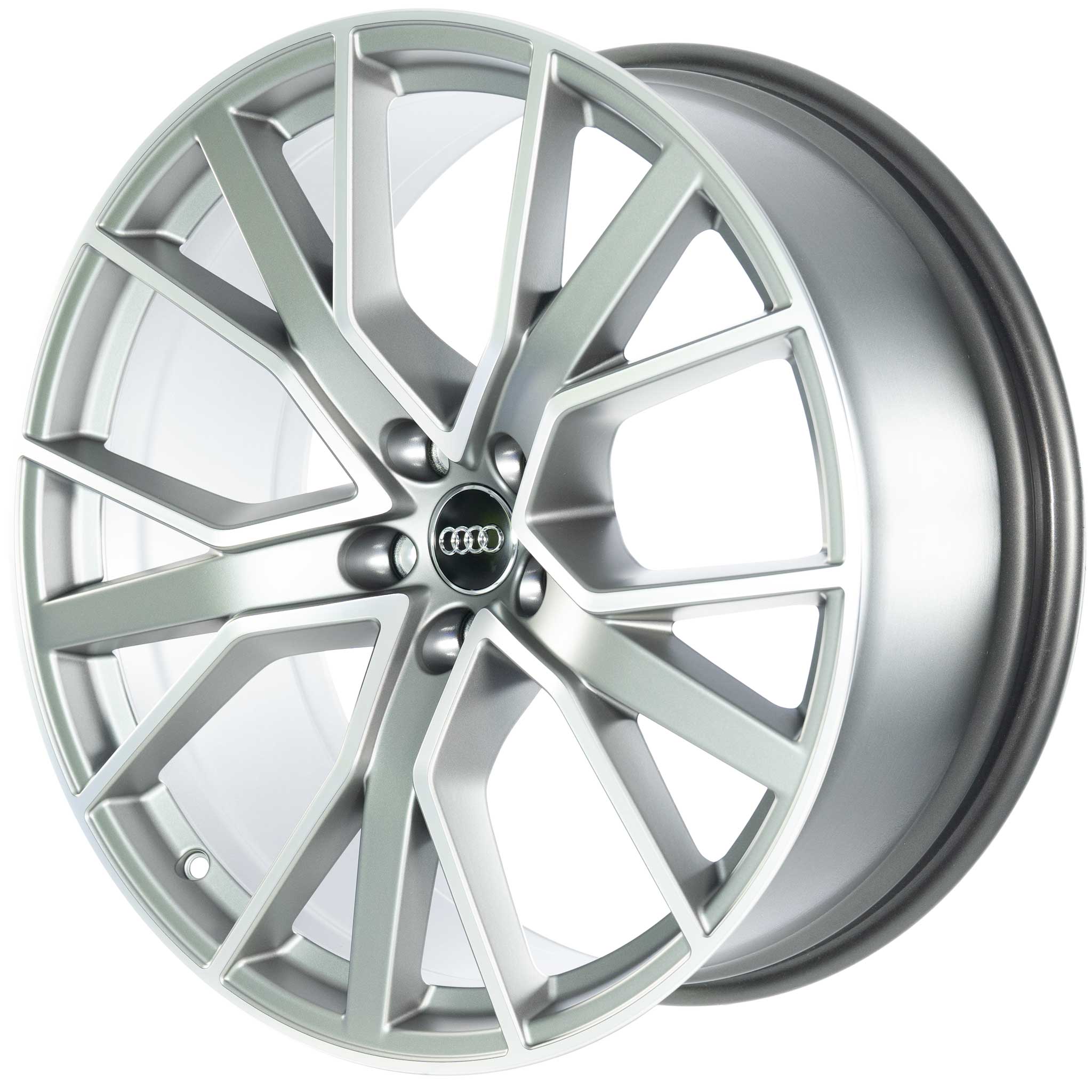 Audi 5 V Spoke Star [A6 4G] Titanium Grey with Diamond Cut Alloy Wheel Product Image #2