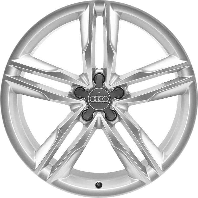 Audi 5 Parallel Spoke [A6 4G] Diamond Silver Alloy Wheel Product Image #1