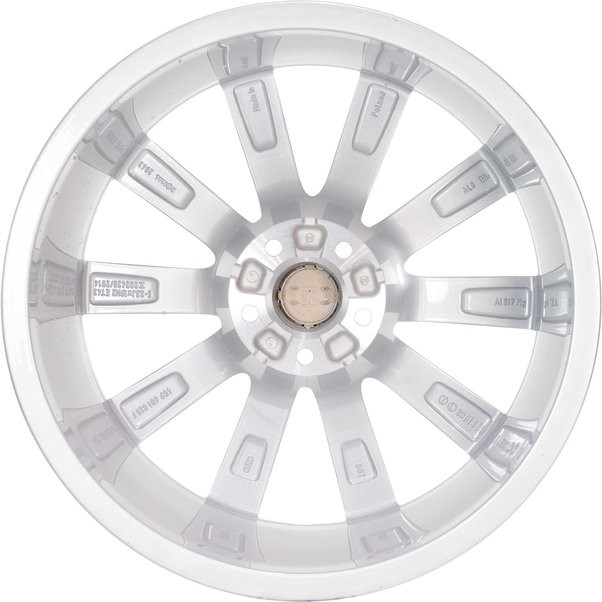 Audi 10 Spoke [A6 4G] Diamond Silver Alloy Wheel Product Image #3