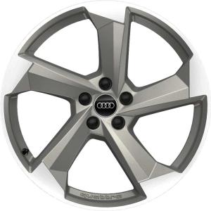 Audi 5 Arm Turbine [A8 4H] Platinum with Diamond Cut Alloy Wheel for Audi A8 & S8 D4 (4H) - Sizes 20in