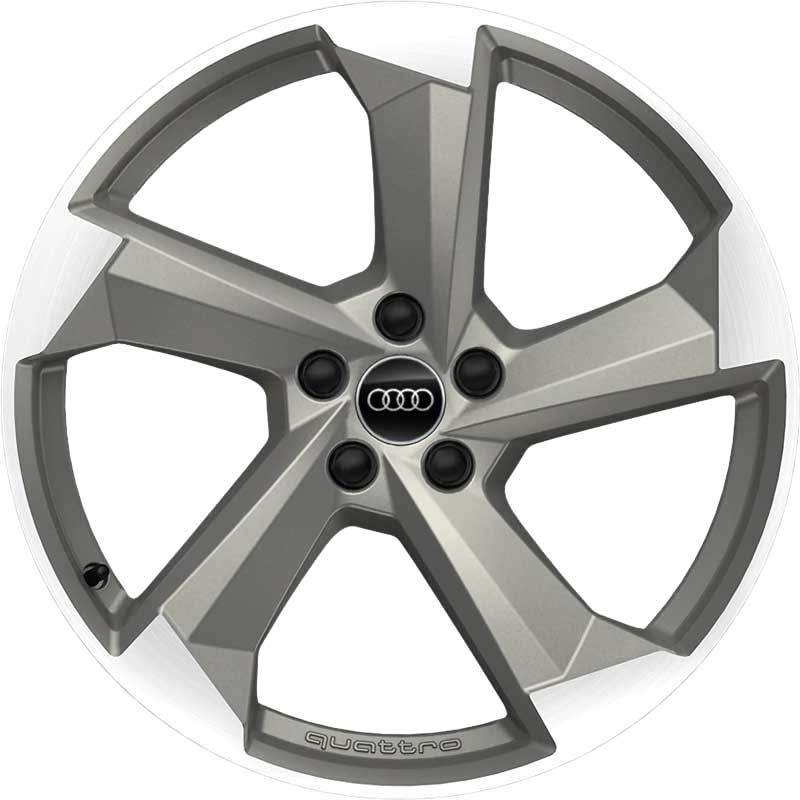 Audi 5 Arm Turbine [A8 4H] Platinum with Diamond Cut Alloy Wheel Product Image #1