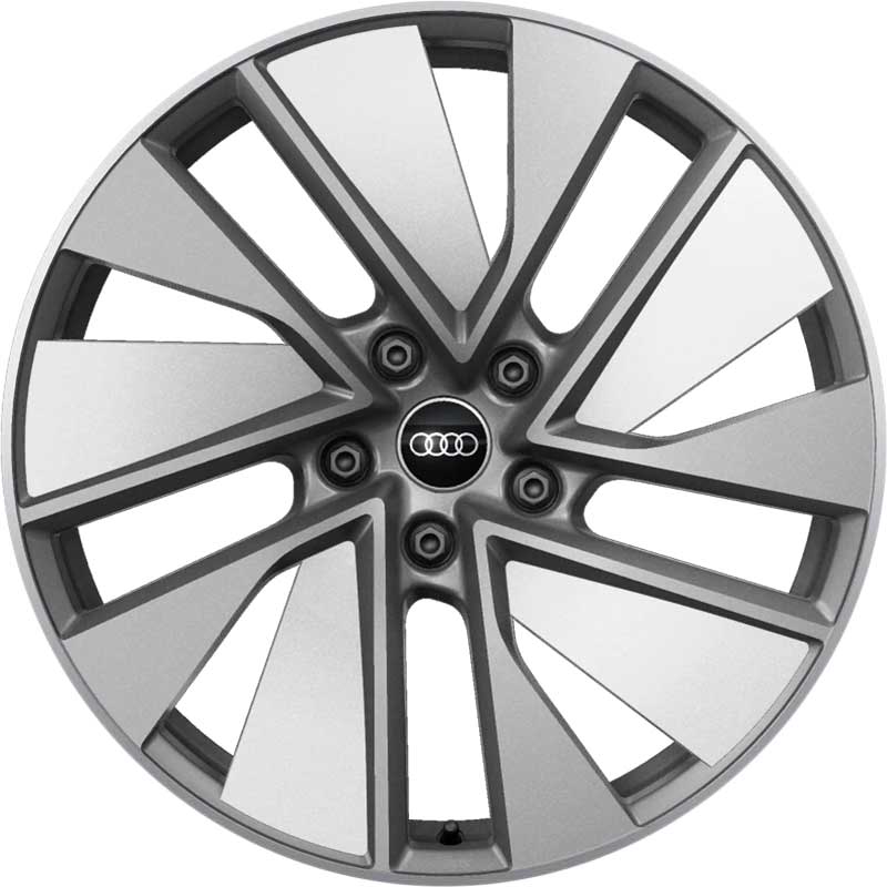 Audi RS 10 Spoke Trapezoid Module [e-tron 4J] Titanium Grey with Diamond Cut Alloy Wheel Product Image #1