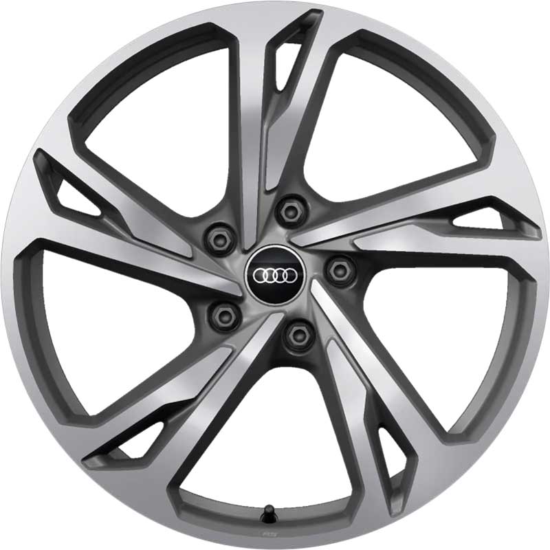 Audi RS 5 Double Spoke Offset [e-tron 4J] Dark Galvanic Silver Alloy Wheel Product Image #1