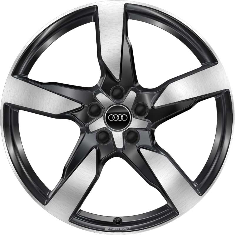 Audi Sport 5 Arm [A6 4K] Anthracite Black with Diamond Cut Alloy Wheel Product Image #1
