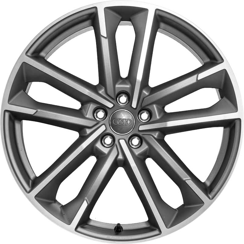Audi 5 Double Arm [A6 4K] Titanium Grey with Diamond Cut Alloy Wheel Product Image #1