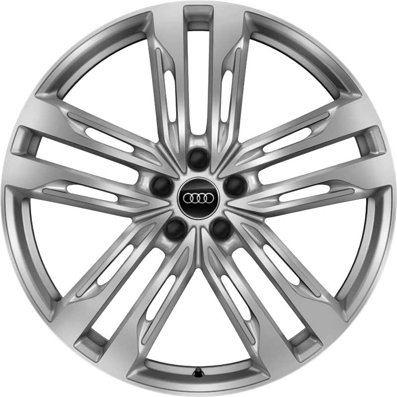 Audi 5 Double Spoke [A6 4K] Galvano Silver Alloy Wheel Product Image #1