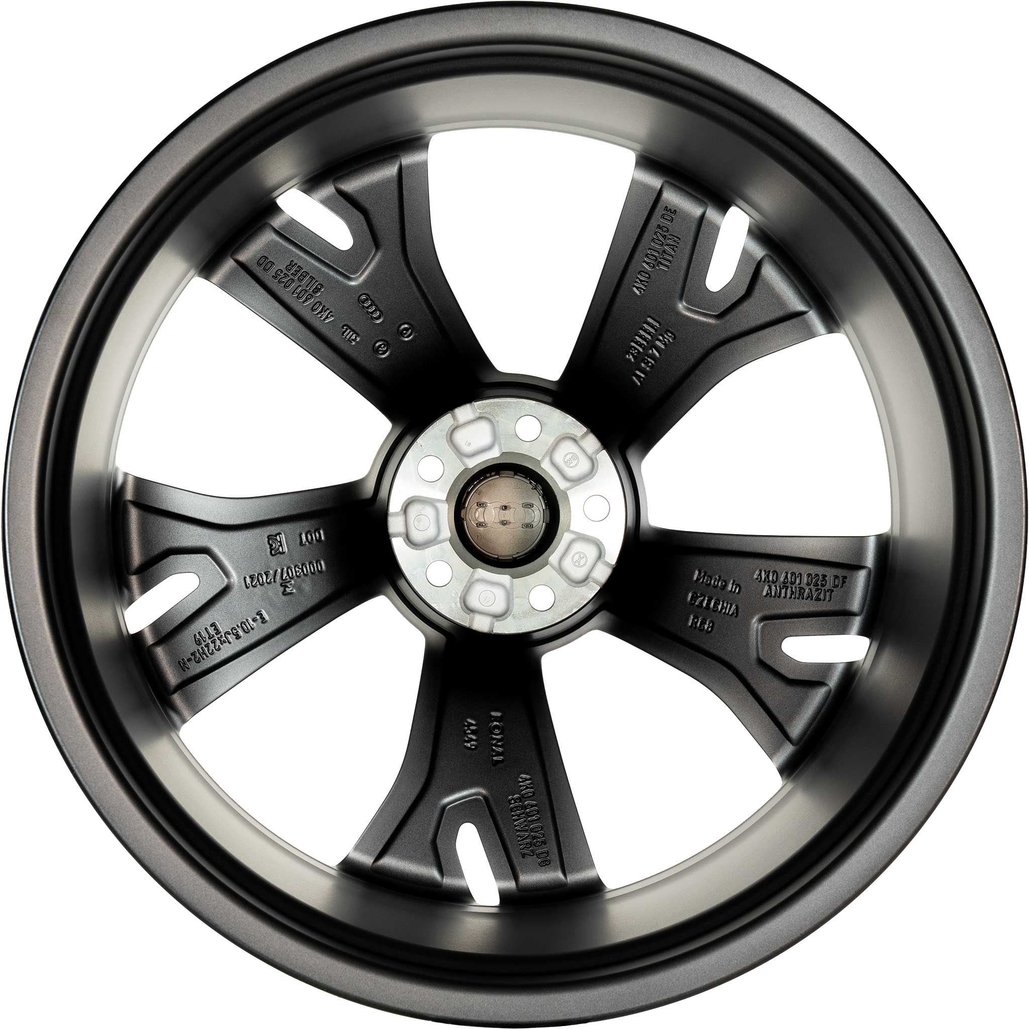 Audi Sport 5 V Spoke Structure [A6 4K] Titanium Grey with Diamond Cut Alloy Wheel Product Image #3
