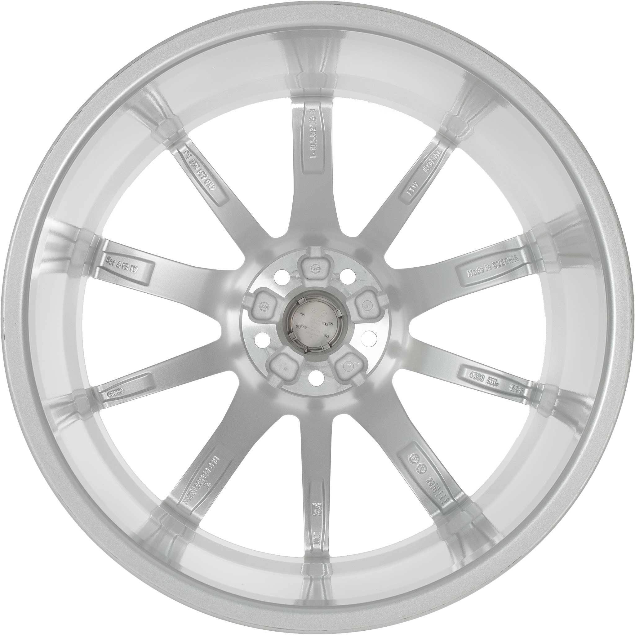 Audi Sport 10 Spoke Star [A6 4K] Galvano Silver with Diamond Cut Alloy Wheel Product Image #3
