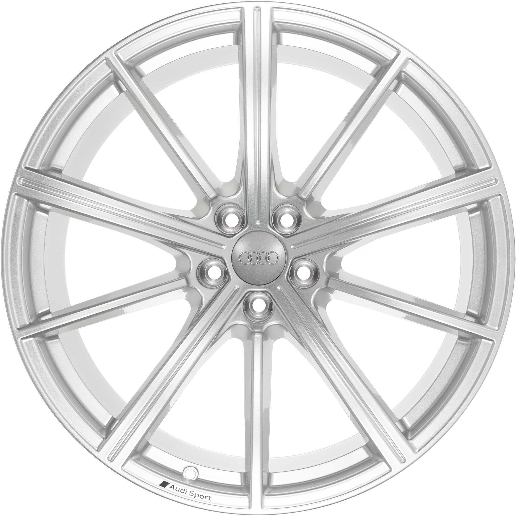Audi Sport 10 Spoke Star [A6 4K] Galvano Silver with Diamond Cut Alloy Wheel Product Image #1