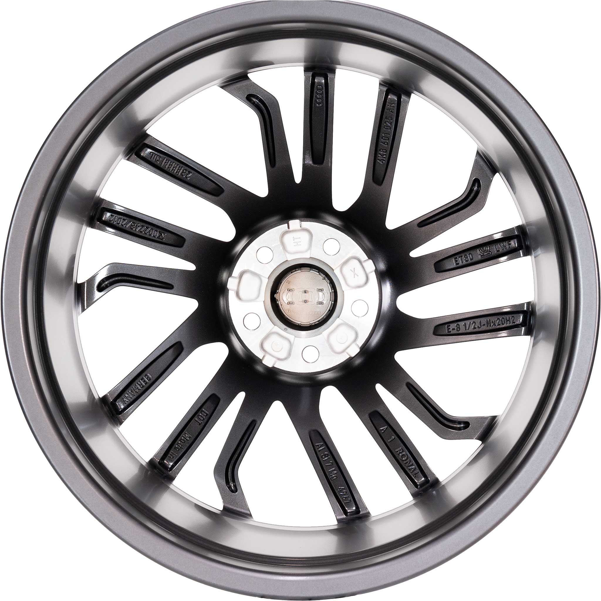 Audi RS 5 Segment Spoke [A7 4K8] Matt Black with Diamond Cut Alloy Wheel Product Image #3
