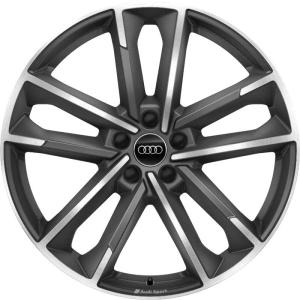 Audi Sport 5 Double Arm [A7 4K8] Titanium Grey with Diamond Cut Alloy Wheel for Audi A7 & S7 C8 (4K) - Sizes 20in