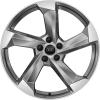 Audi Sport 5 Arm Turbine Quattro [A7 4K8] Platinum with Diamond Cut Wheel Img 1