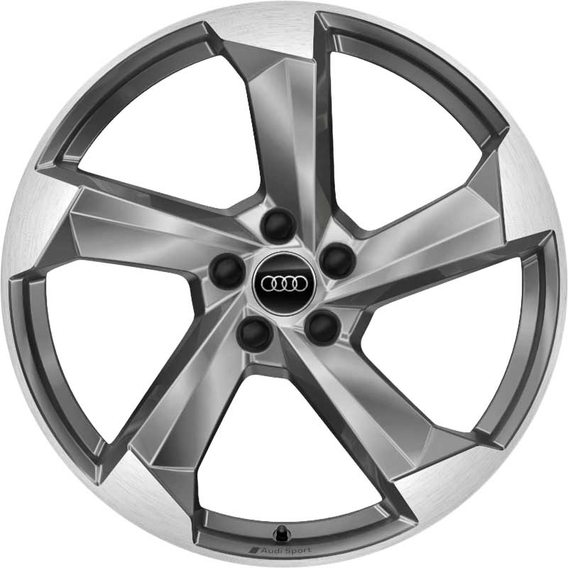 Audi Sport 5 Arm Turbine Quattro [A7 4K8] Platinum with Diamond Cut Alloy Wheel Product Image #1
