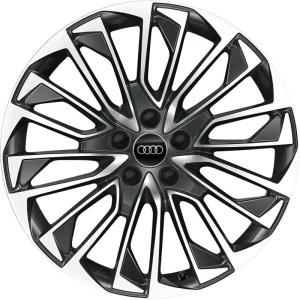 19" Audi Multi Spoke [A7 4K8] Diamond Silver alloy wheel