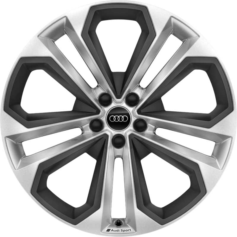 Audi Sport Double Arm V Design [A6 4K9] Galvano Silver Alloy Wheel Product Image #1
