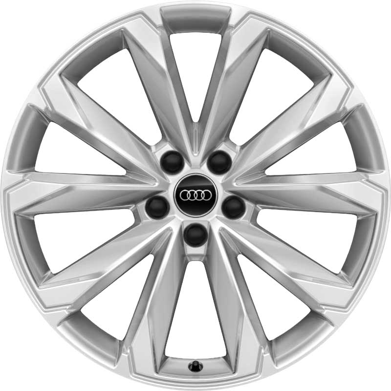 Audi 10 Spoke V Design [A6 4K9] Diamond Silver Alloy Wheel Product Image #1