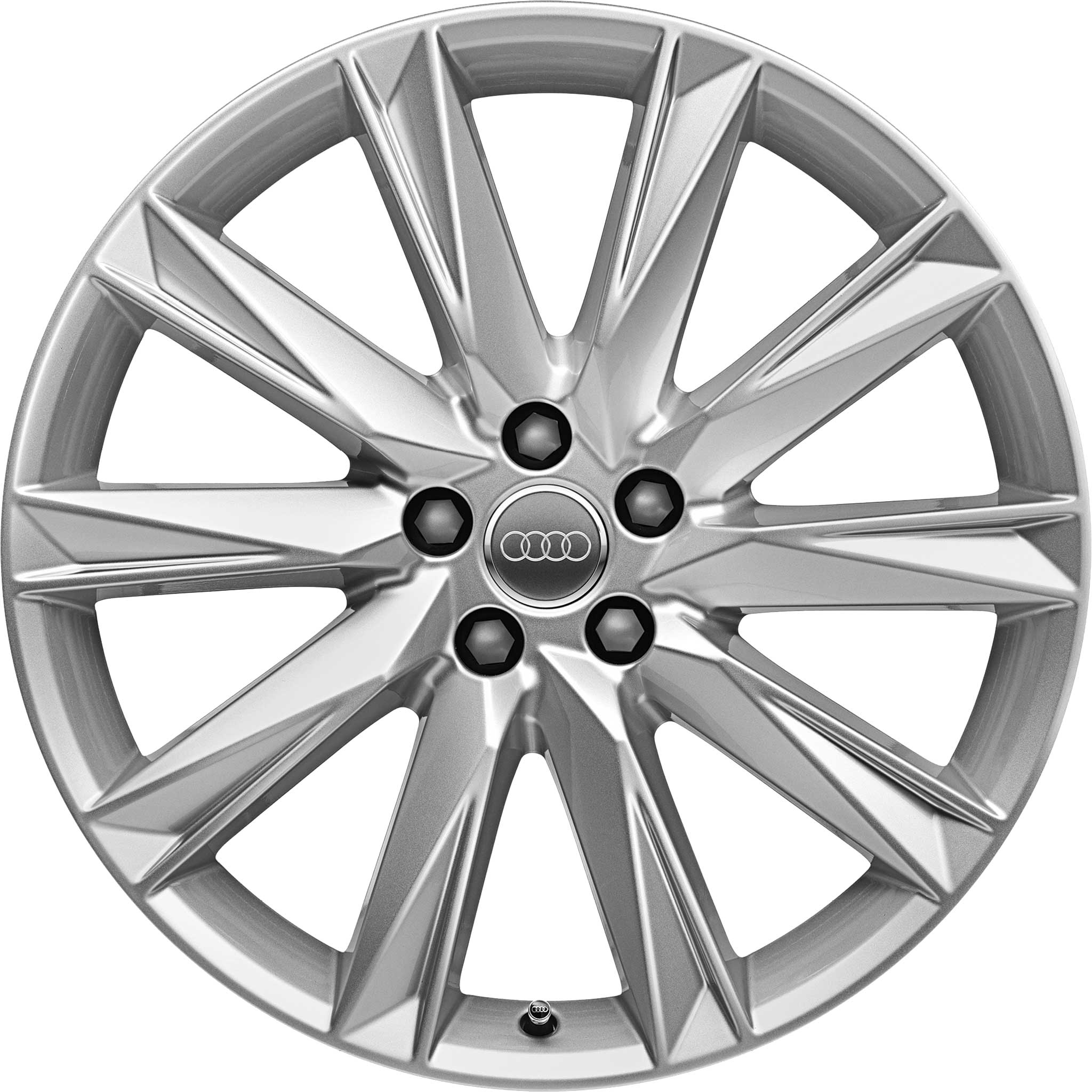 Audi 10 Spoke Lamina [Q8 4KE] Diamond Silver Alloy Wheel Product Image #1