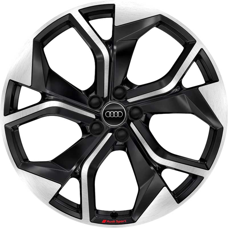 Audi Sport 5 Y Spoke [Q8 4KE] Anthracite Black with Diamond Cut Alloy Wheel Product Image #1