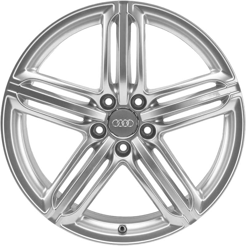 Audi 5 Segment Spoke [Q7 4L] Silver Alloy Wheel Product Image #1