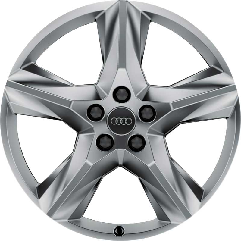 Audi 5 Spoke Star [Q7 4M] Diamond Silver Alloy Wheel Product Image #1