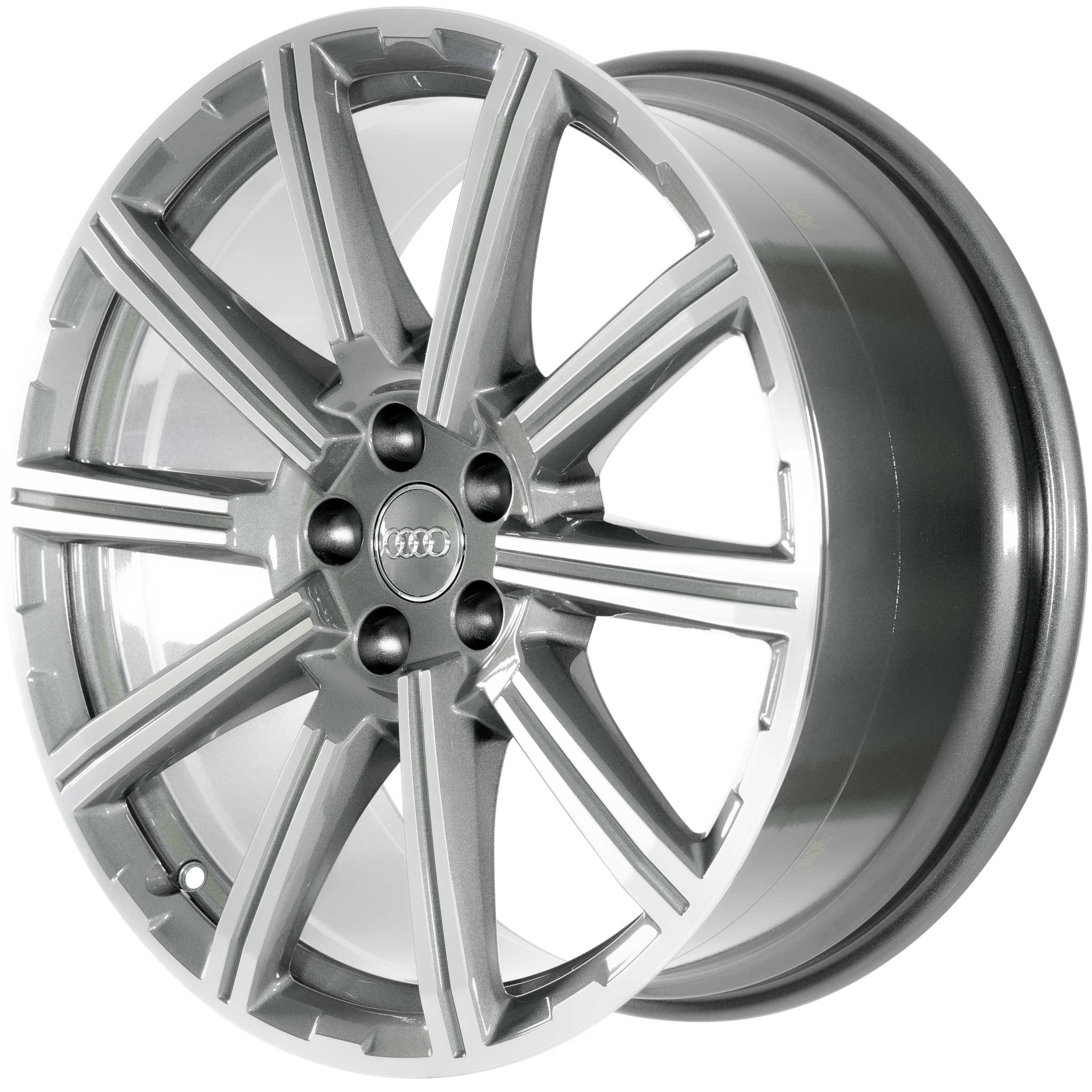 Audi 10 Spoke Star [Q7 4M] Graphite Grey with Diamond Cut Alloy Wheel Product Image #2