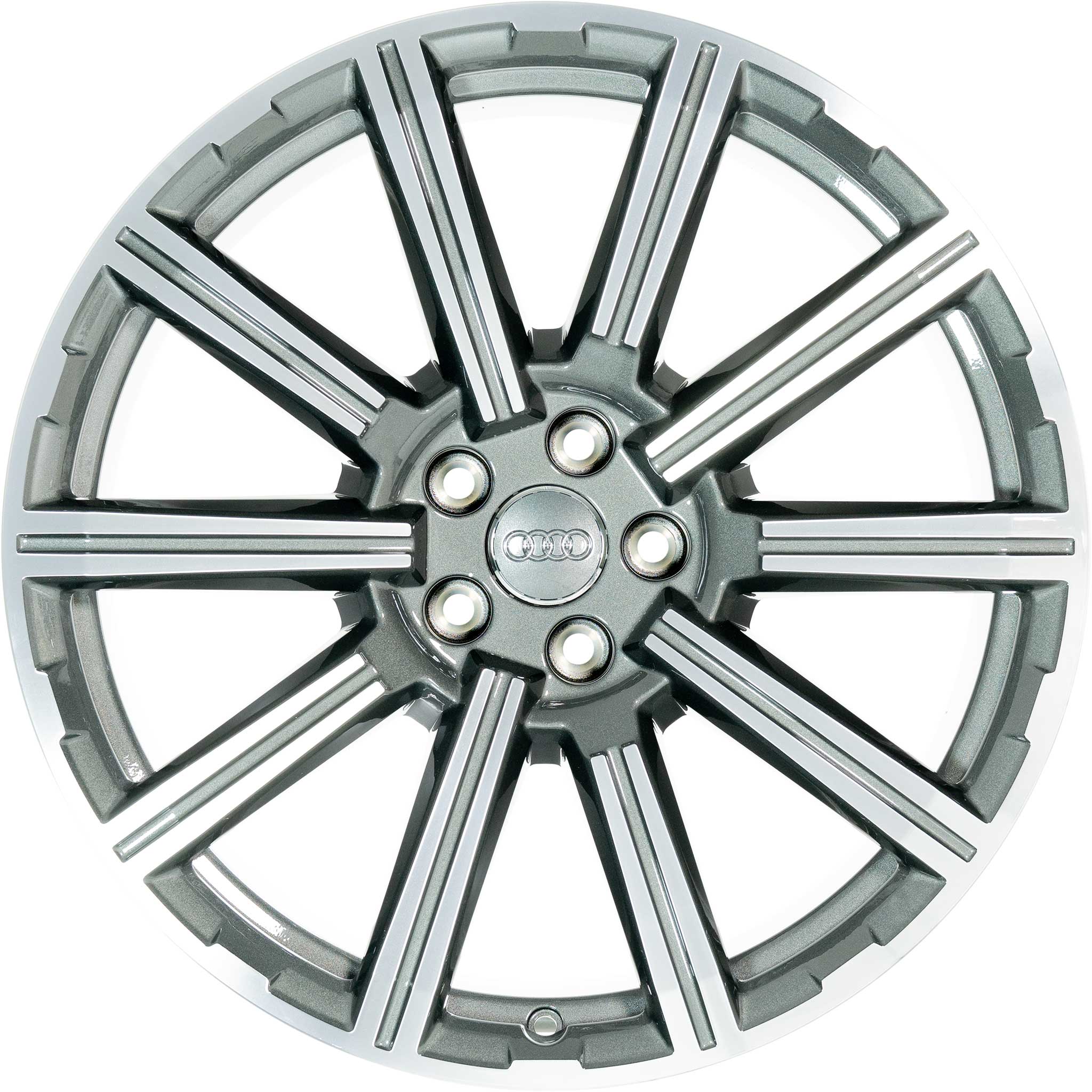 Audi 10 Spoke Star [Q7 4M] Graphite Grey with Diamond Cut Alloy Wheel Product Image #1