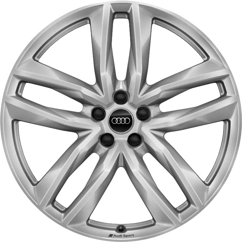 Audi Sport 5 Double [Q7 4M] Galvano Silver Alloy Wheel Product Image #1