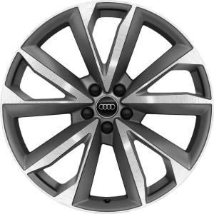 Grey Audi 5 V Double Spoke alloy wheel
