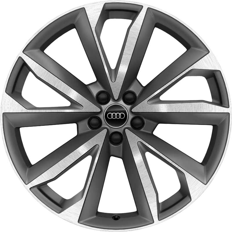 Audi 5 V Double Spoke [Q7 4M] Graphite Grey with Diamond Cut Alloy Wheel Product Image #1