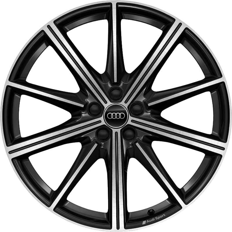 Audi Sport 10 Spoke Star [Q7 4M] Anthracite Black with Diamond Cut Alloy Wheel Product Image #1
