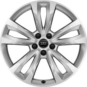 19" Audi 5 V Spoke [Q7 4M] Diamond Silver alloy wheel