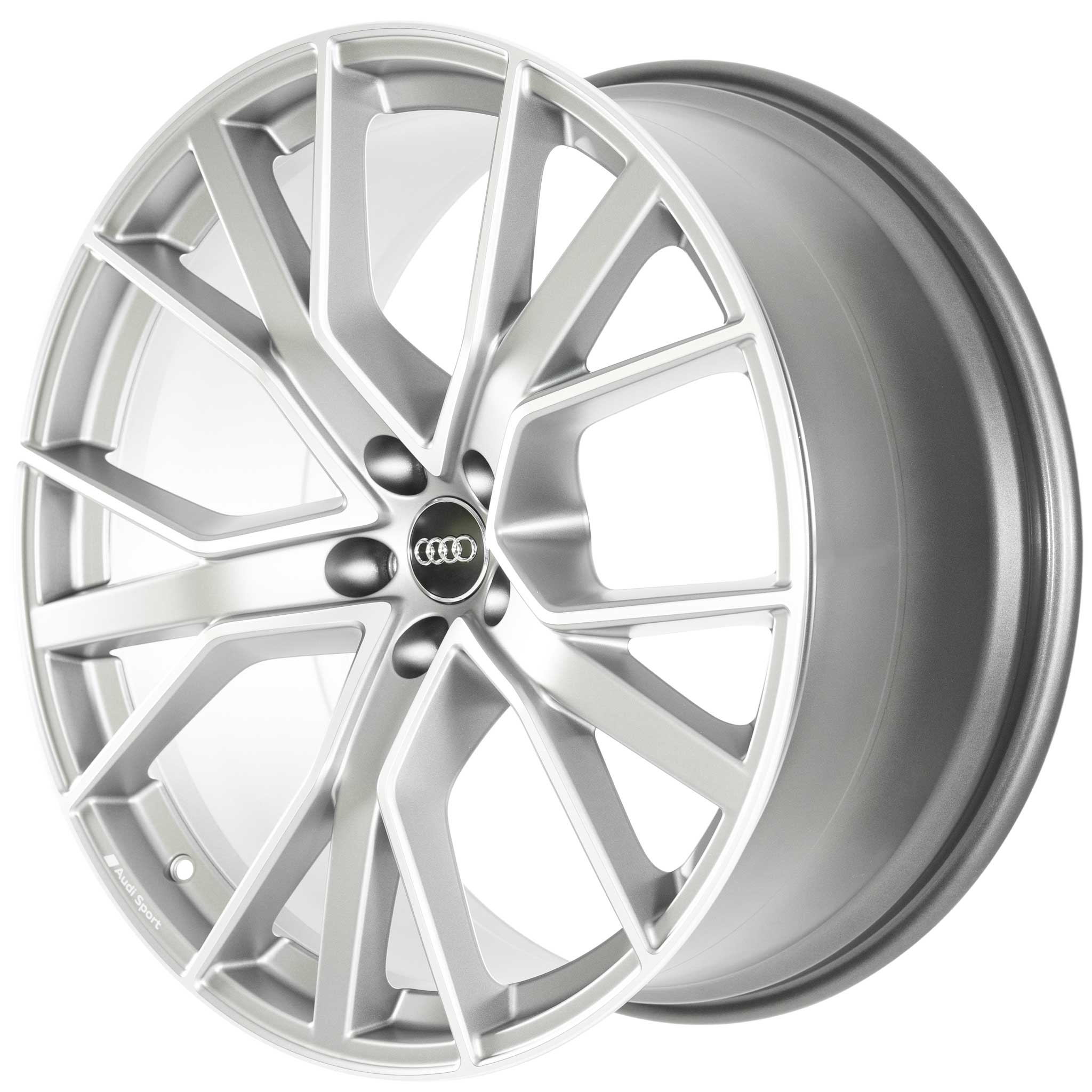 Audi Sport 5 V Spoke Star [Q7 4M] Titanium Grey with Diamond Cut Alloy Wheel Product Image #2