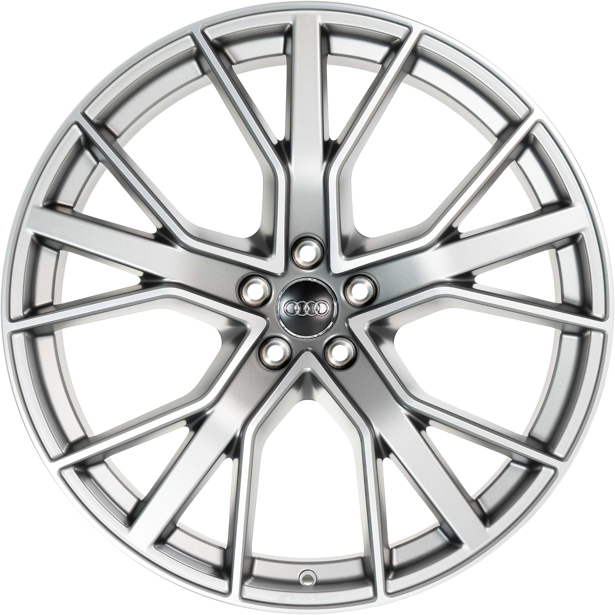 Audi Sport 5 V Spoke Star [Q7 4M] Titanium Grey with Diamond Cut Alloy Wheel Product Image #1