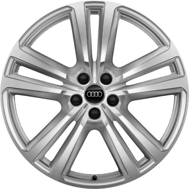 Audi 5 Parallel Spoke [Q7 4M] Galvano Silver Alloy Wheel Product Image #1