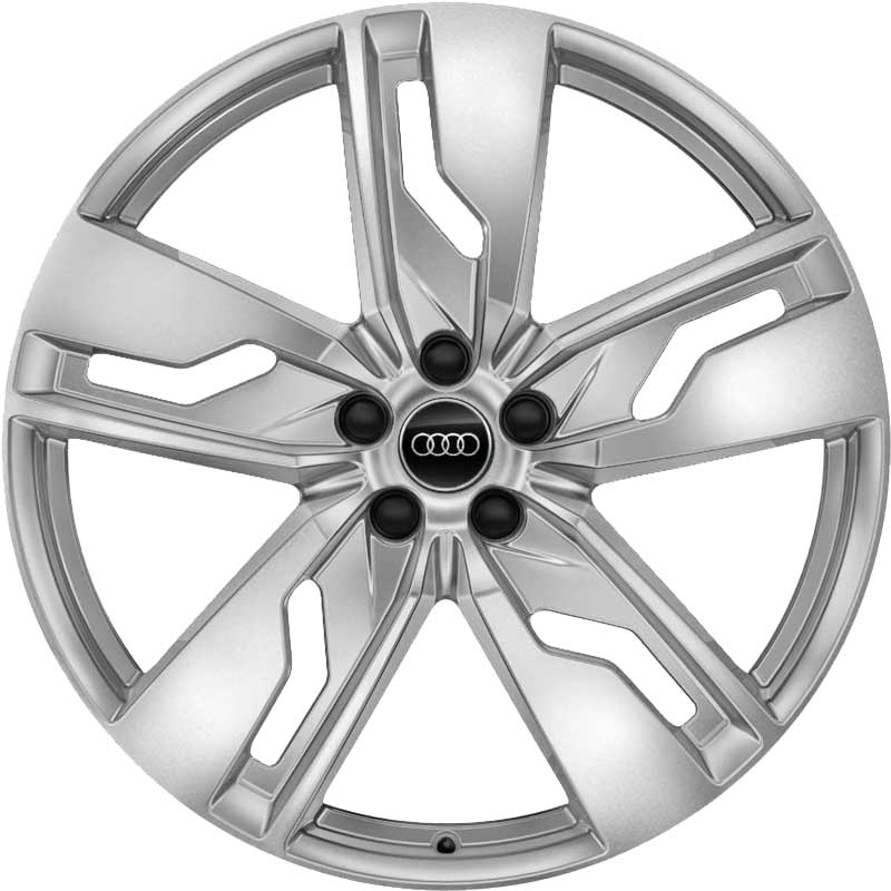 Audi 5 Arm Tornado [Q7 4M] Galvano Silver Alloy Wheel Product Image #1