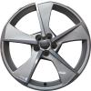 Audi 5 Aero Spoke [Q7 4M] Galvano Silver with Diamond Cut Wheel Img 1