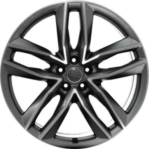 Grey Audi 5 Double Spoke alloy wheel