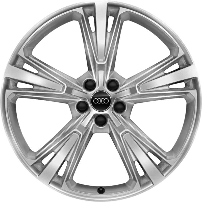Audi 5 Spoke [Q8 4M8] Galvano Silver Alloy Wheel Product Image #1