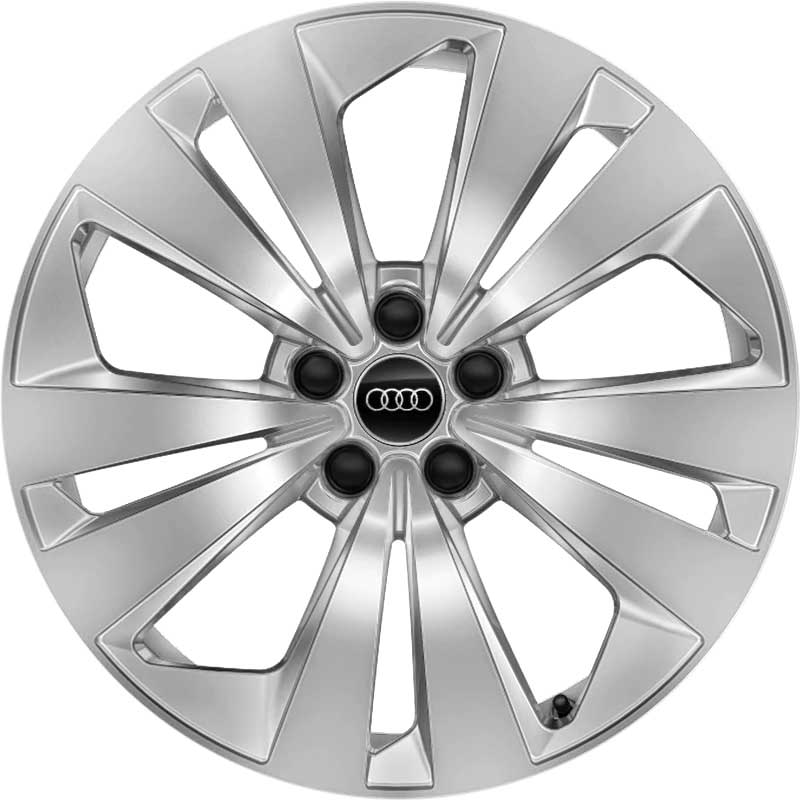 Audi 5 Spoke [Q8 4M8] Diamond Silver Alloy Wheel Product Image #1