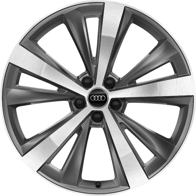 Audi 5 Arm Star [Q8 4M8] Graphite Grey with Diamond Cut Alloy Wheel Product Image #1