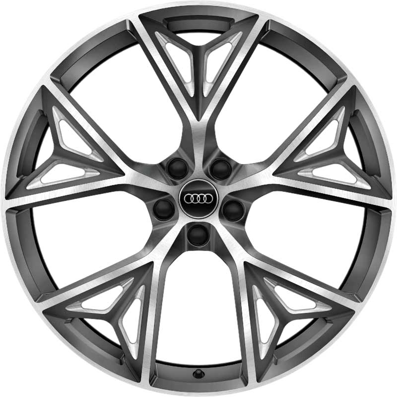 Audi 5 Y Spoke [Q8 4M8] Graphite Grey with Diamond Cut Alloy Wheel Product Image #1