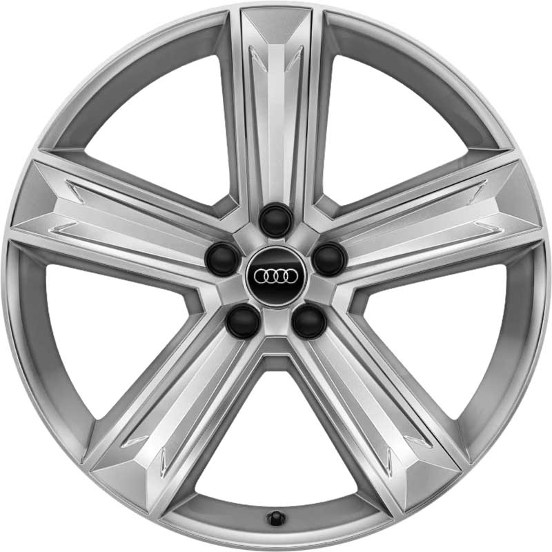 Audi 5 Arm Aero [Q8 4M8] Galvano Silver Alloy Wheel Product Image #1